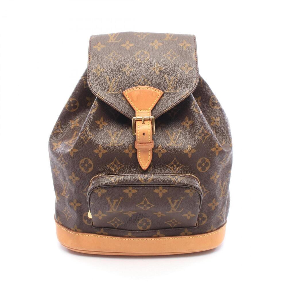 Louis Vuitton Montsouris MM Backpack/Handbag, Coated Canvas and Leather, Mono...